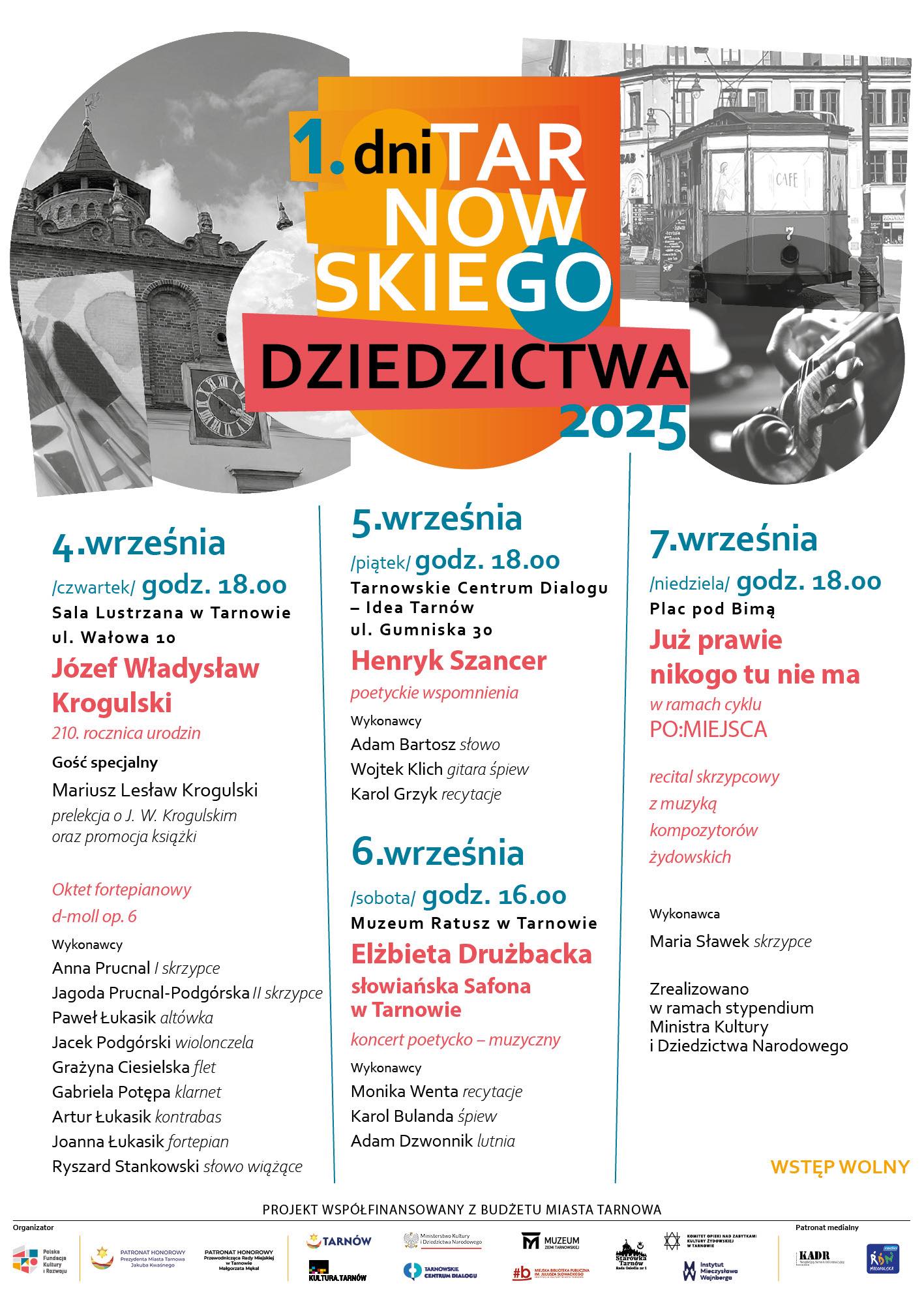 Plakat 1. Dni Tarnowskiego Dziedzictwa