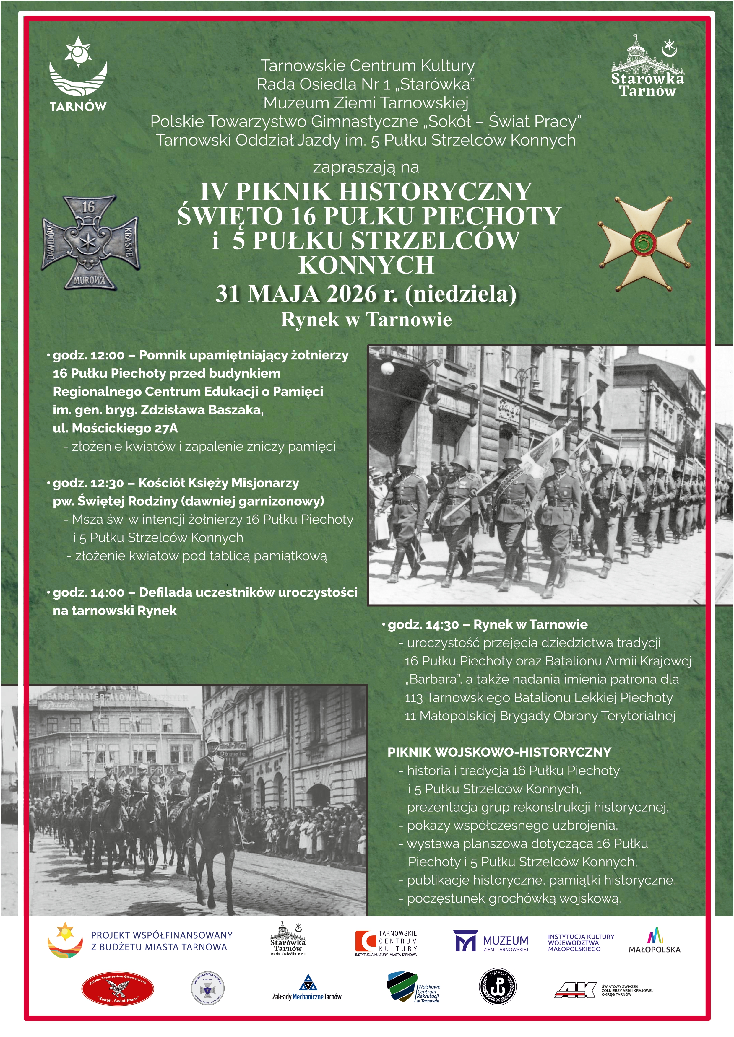plakat Pikniku Historycznego z programem