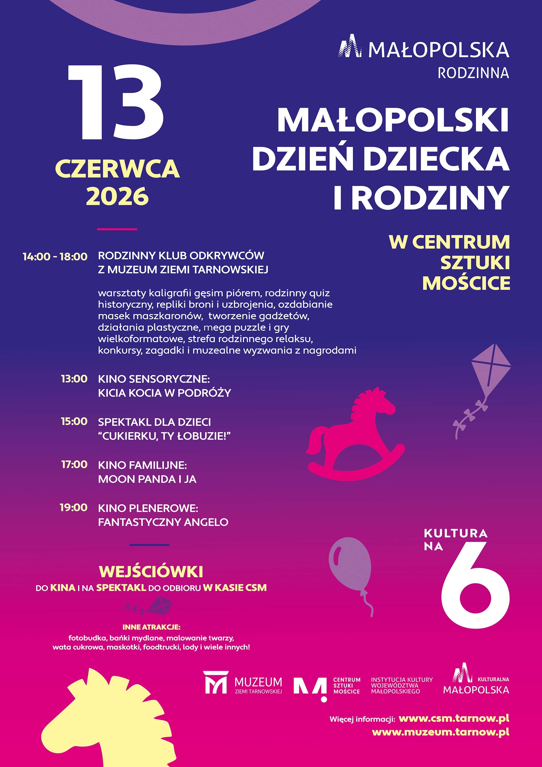 plakat Małopolskiego Dnia Dziecka i Rodziny