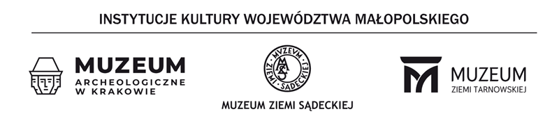 Logotypy Muzeum Archeologicznego w Krakowie, Muzeum Ziemi Sądeckiej i Muzeum Ziemi Tarnowskiej