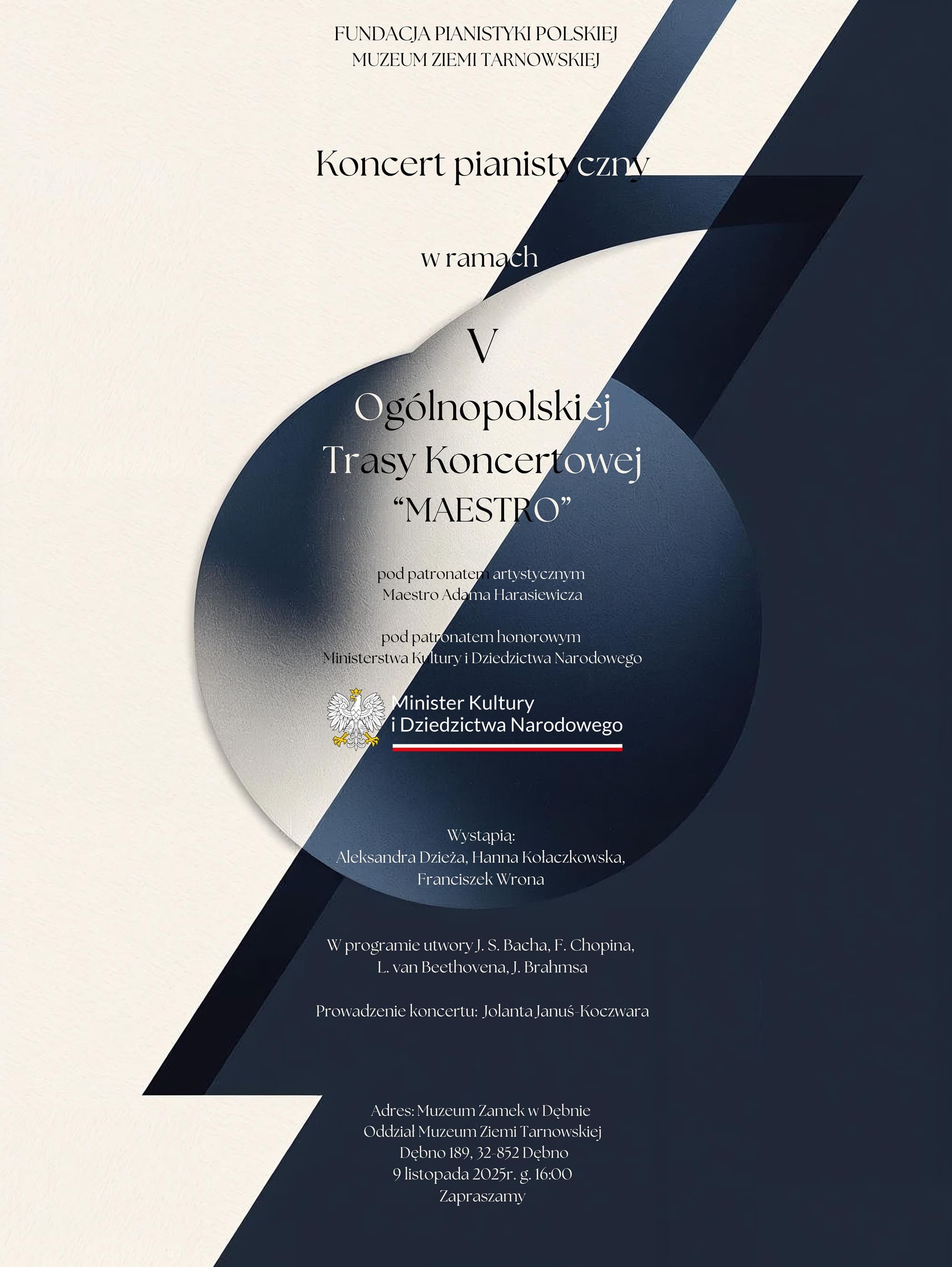 Plakat V Ogólnopolskiej Trasy Koncertowej Maestro