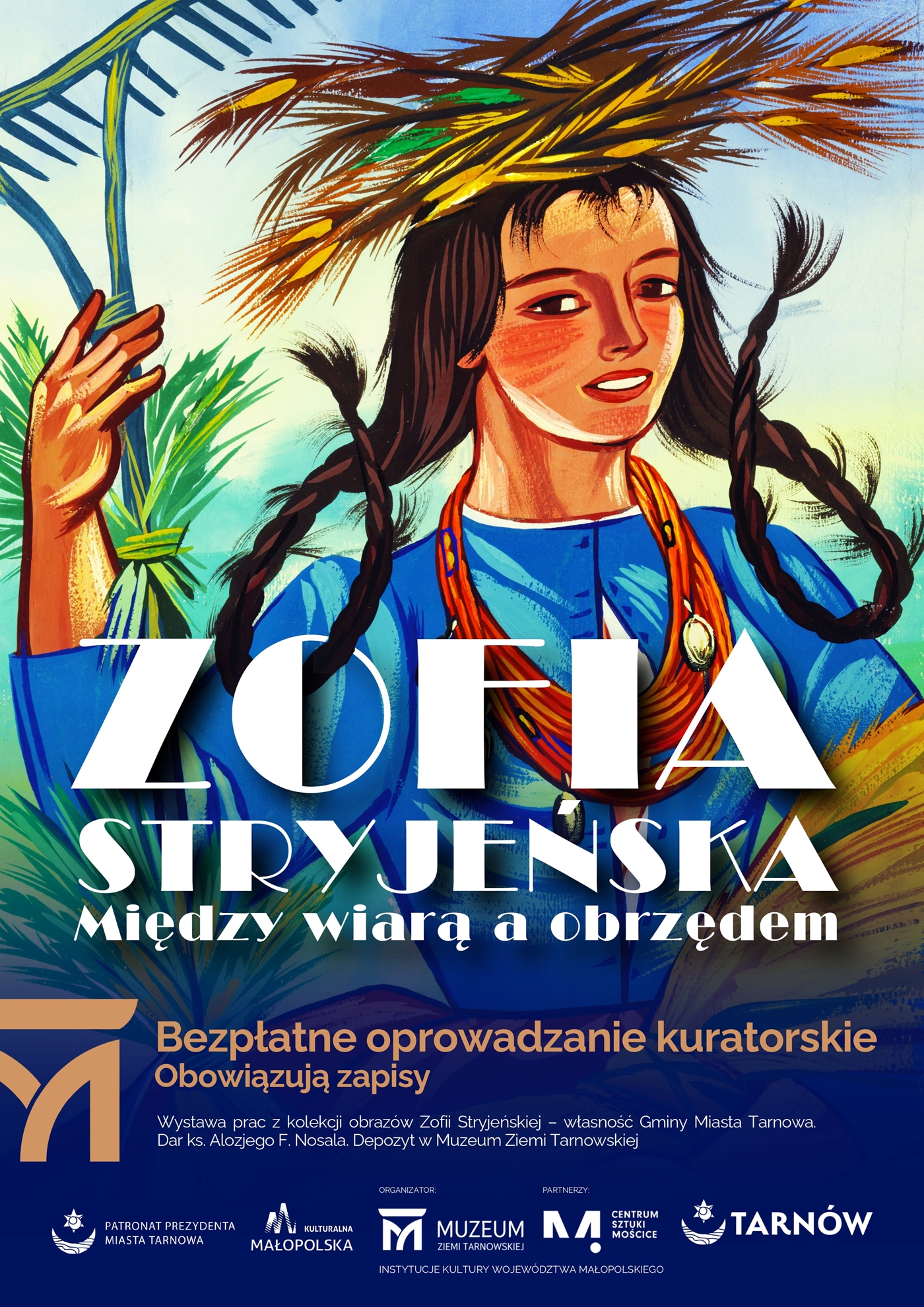 Plakatu z pracą Zofii Stryjeńskiej „Żniwiarka z sierpem i grabiami”