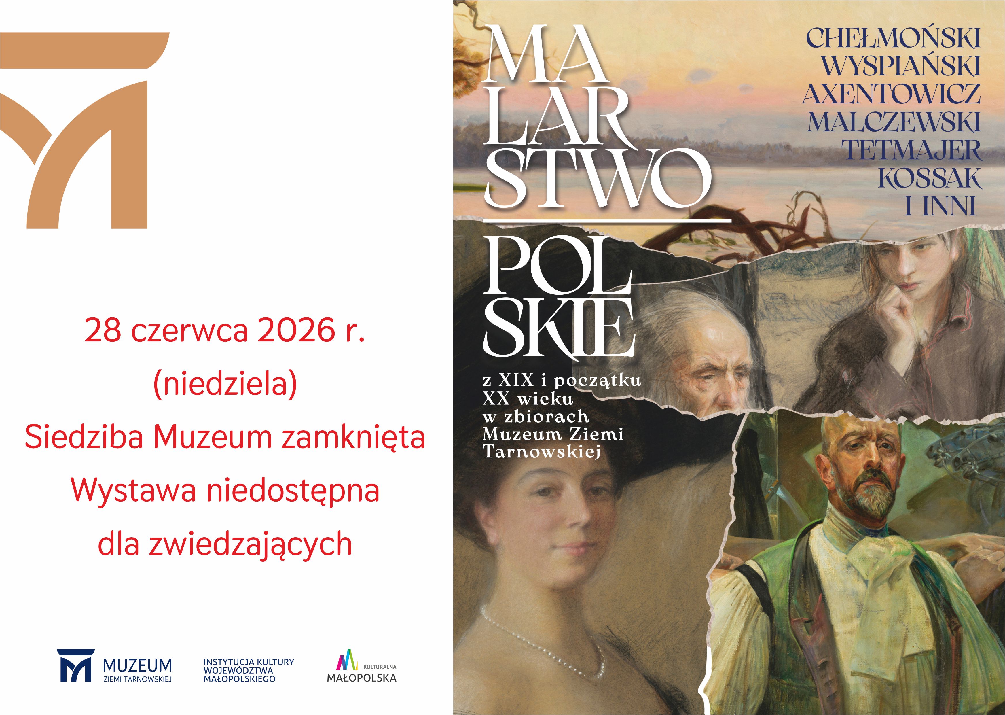 grafika informująca o zamknięciu wystawy 28.06.2026 r. 