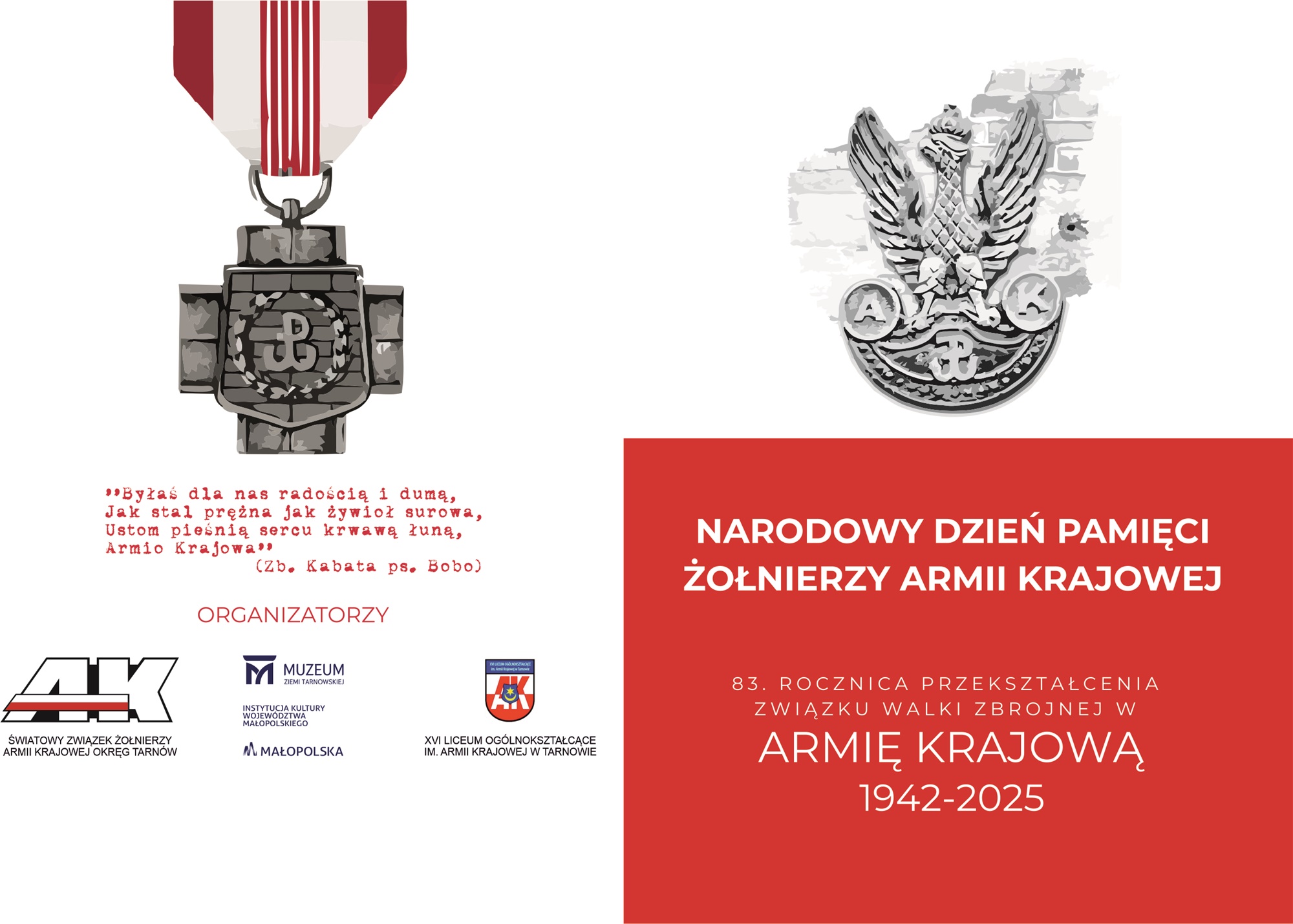 Zaproszenie na obchody Narodowego Dnia Pamięci Żołnierzy Armii Krajowej – część 1