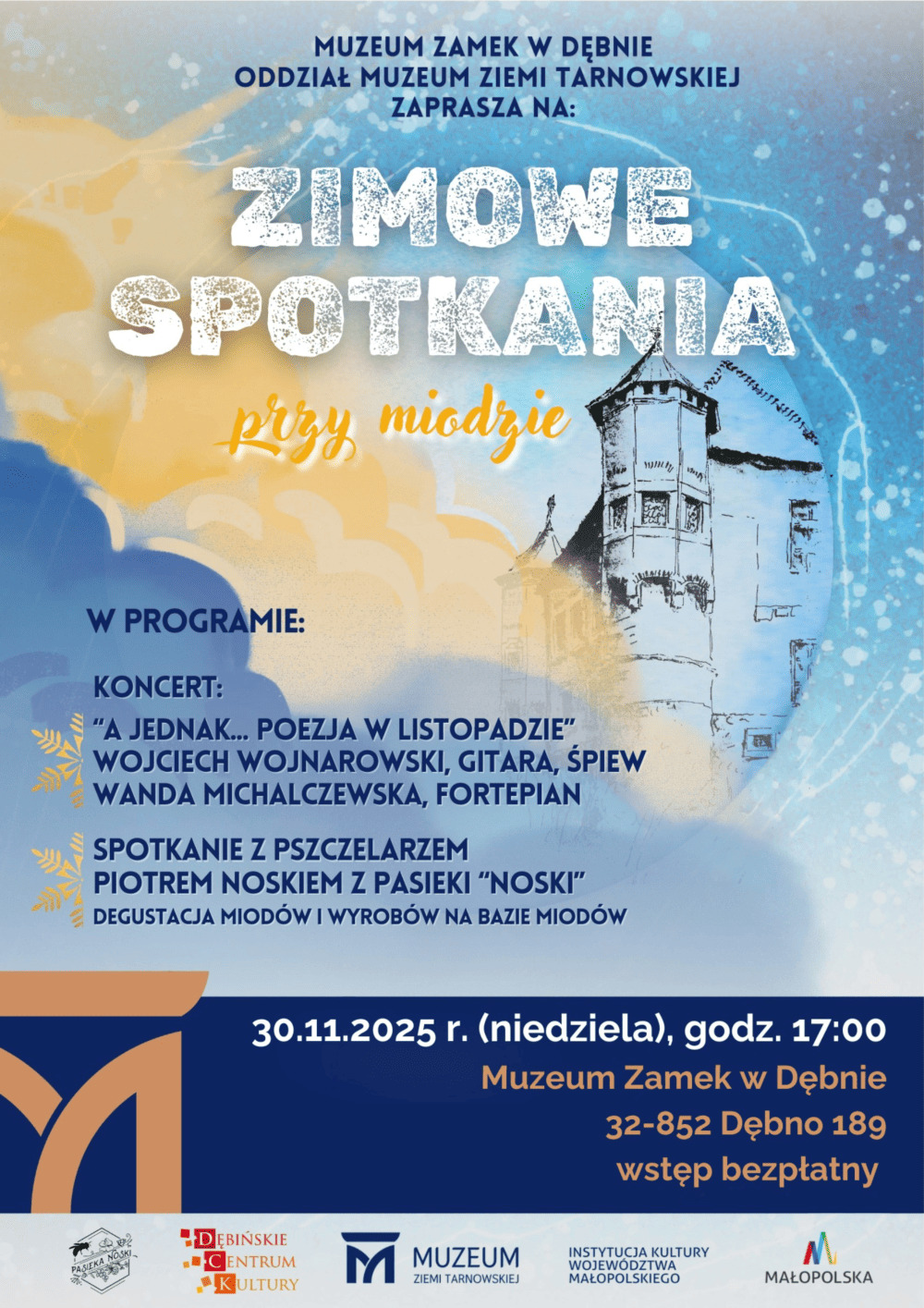 Plakat wydarzenia Zimowe Spotkania przy Miodzie