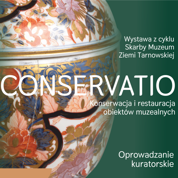 starodawna kolorowa waza na zielonym tle