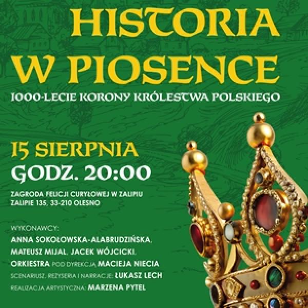 Plakat "Historia w piosence"