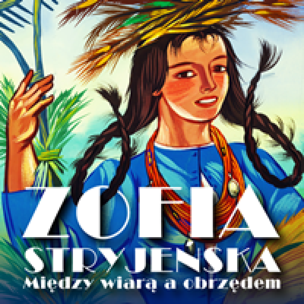 plakat do wystawy przedstawiający obraz Zofii Stryjeńskiej 